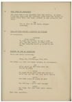 Moe Howard's 30pp. Script Dated April 1936 for The Three Stooges Film ''A Pain in the Pullman'' -- With Annotation in Moe's Hand -- Very Good Condition